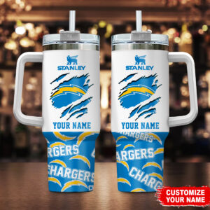 Customize Your Name Stanley Chargers Tumbler - Perfect Gift for Fans