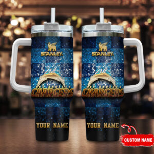 Custom Name Stanley Charger Tumbler - Personalized NFL Fan Gift