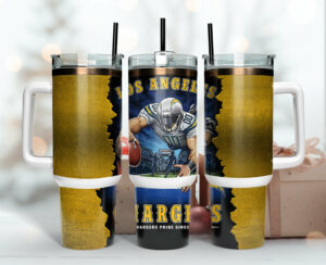 Custom Los Angeles Football Tumbler - Perfect Gift for Chargers Fans