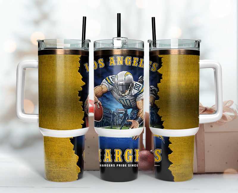 Custom Los Angeles Football Tumbler - Perfect Gift for Chargers Fans