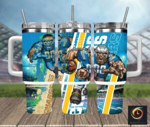 Dynamic Football Art Tumbler - Perfect for Game Day Enthusiasts!