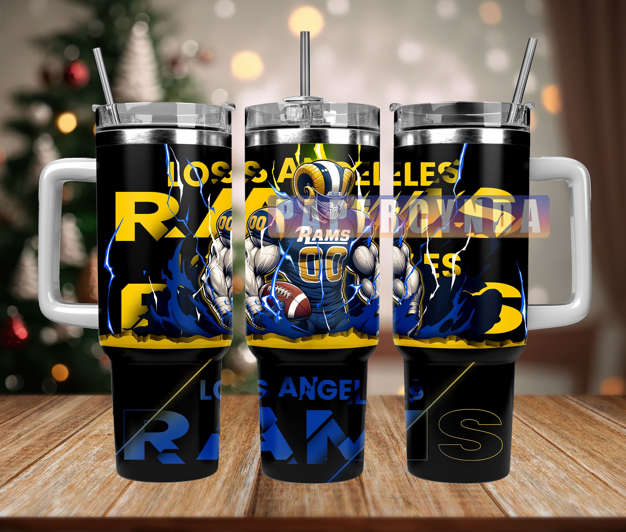 Los Angeles Rams Tumbler with Handle - Ultimate Fan Gift