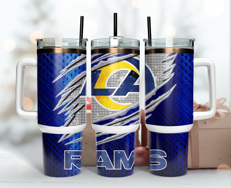 Premium NFL Team Tumbler - Double-Walled, Insulated Travel Mug with Handle