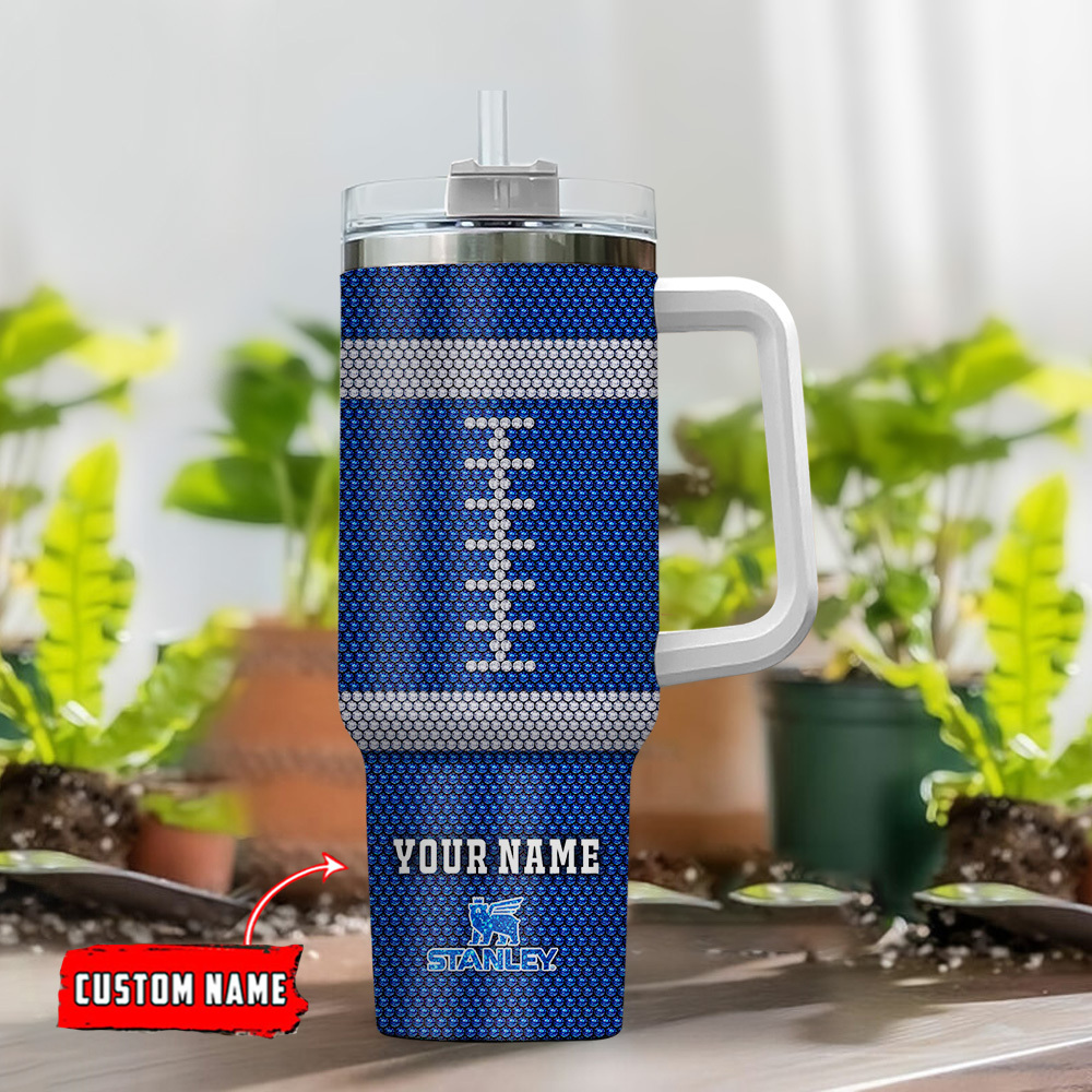 Customizable Football Team Tumbler with Handle - Perfect Gift for Sports Fans - Image 2