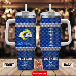 Customizable Football Team Tumbler with Handle - Perfect Gift for Sports Fans