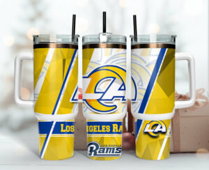 Official Los Angeles Rams Insulated Travel Mug - Perfect for Fans & Game Days
