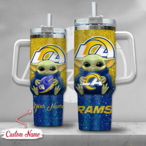 Personalized Baby Alien Football Tumbler - Custom Name Gift for Fans