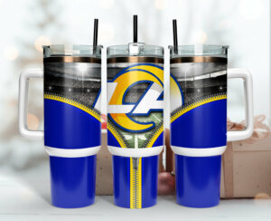 NFL Team Double-Walled Insulated Tumbler with Handle & Straw - 40oz