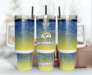 Stay Hydrated with Stylish LA Rams Tumbler - Perfect Gift for Fans!