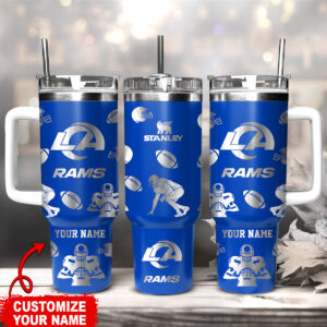 Customize Your LA Rams Tumbler - Personalized Insulated Mug for Fans