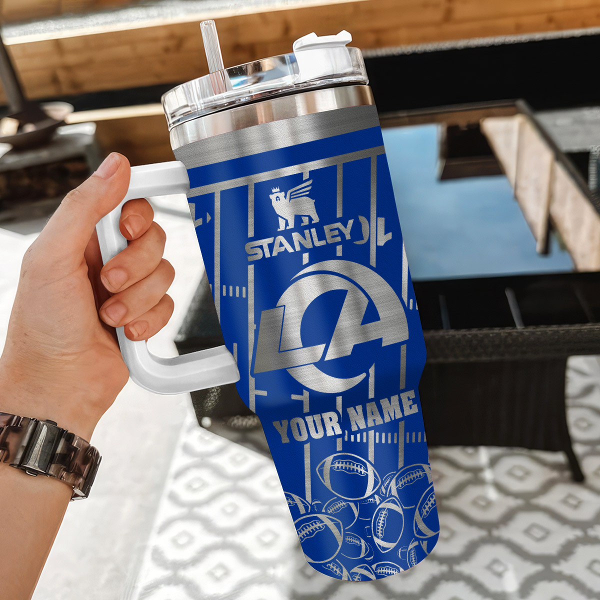 Customizable Sports Tumbler with Handle - Personalize Your Style - Image 3