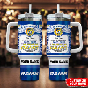 Custom Los Angeles Rams Tumbler - Super Bowl Champs Collectible Mug