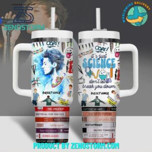 Louis Tomlinson Music Custom Stanley Quencher 40oz Stainless Steel Tumbler With Handle - Threewoofs