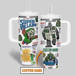 Madvillain Music Custom Stanley Quencher 40oz Stainless Steel Tumbler With Handle - Threewoofs