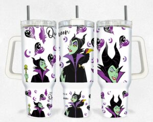 Enchanting Villain Tumbler with Handle & Straw - Perfect Gift for Fantasy Lovers