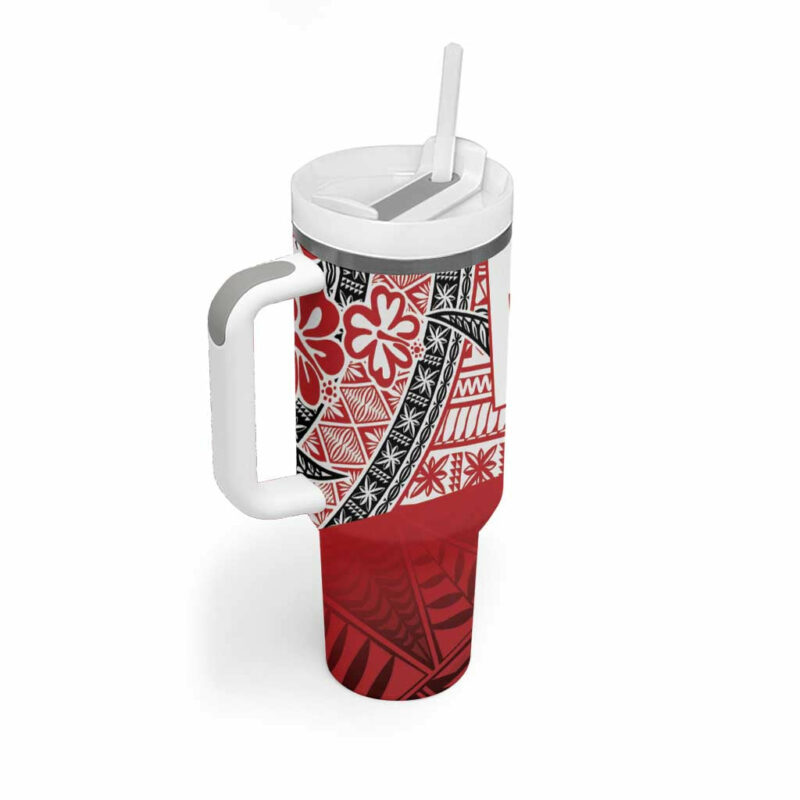 Malo e lelei Tonga Custom Stanley Quencher 40oz Stainless Steel Tumbler With Handle - Threewoofs - Image 2