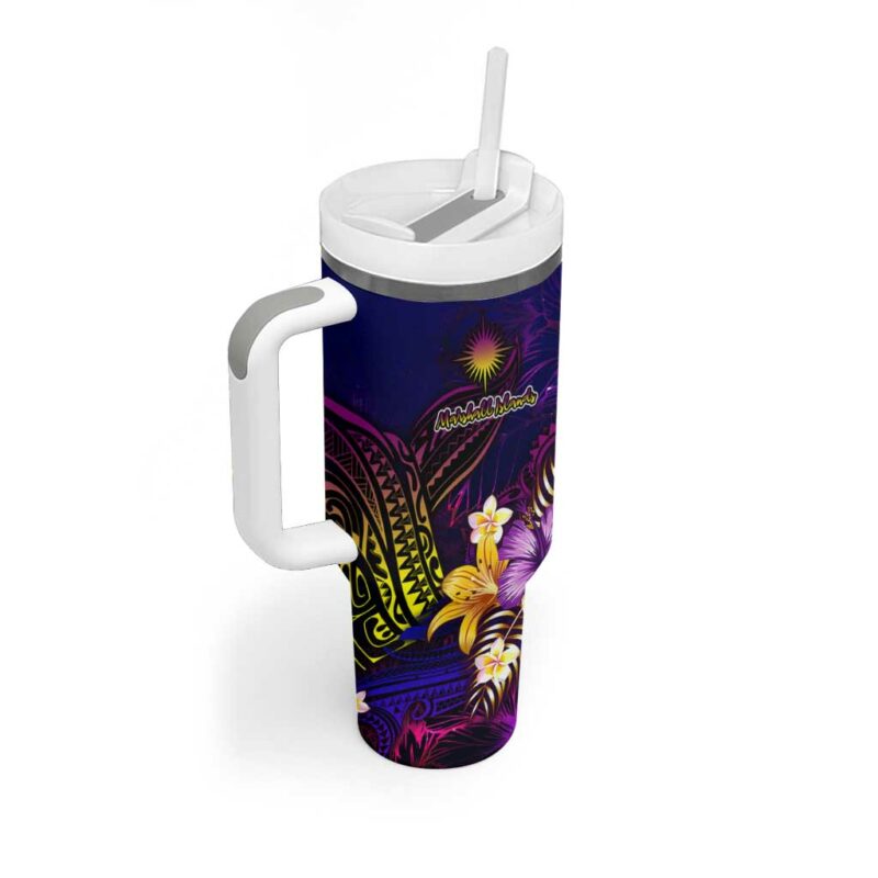 Marshall Islands Custom Stanley Quencher 40oz Stainless Steel Tumbler With Handle - Threewoofs - Image 2