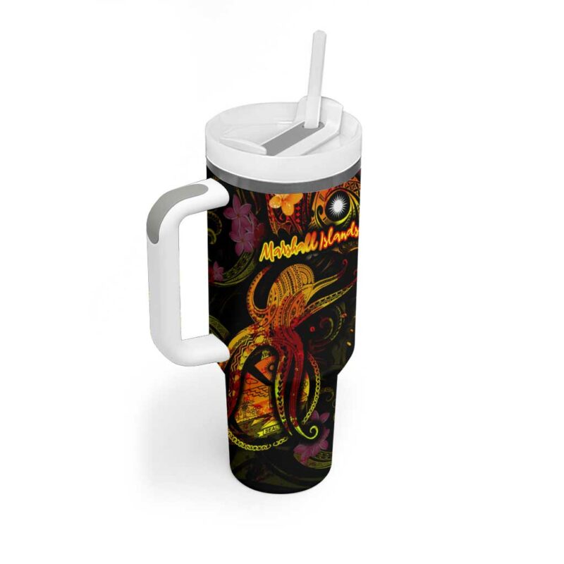 Marshall Islands Custom Stanley Quencher 40oz Stainless Steel Tumbler With Handle - Threewoofs - Image 2