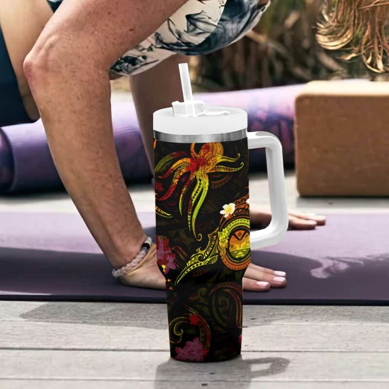 Marshall Islands Custom Stanley Quencher 40oz Stainless Steel Tumbler With Handle - Threewoofs - Image 6