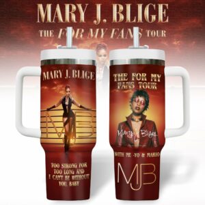 Mary J. Blige Music Custom Stanley Quencher 40oz Stainless Steel Tumbler With Handle - Threewoofs