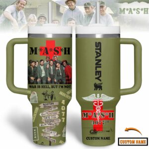 M*A*S*H TV Series Custom Stanley Quencher 40oz Stainless Steel Tumbler With Handle - Threewoofs