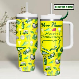 Masters Tournament Tumbler 40oz Custom Stanley Quencher 40oz Stainless Steel - Threewoofs