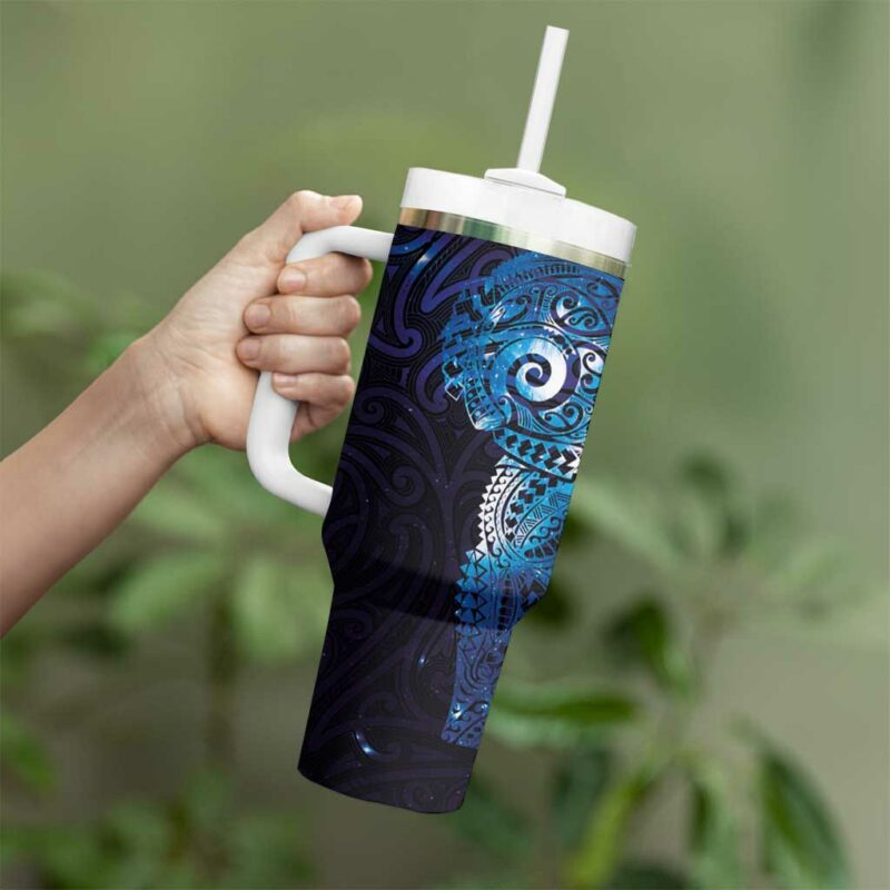 Matariki New Zealand Maori Koru Art Tattoo Custom Stanley Quencher 40oz Stainless Steel Tumbler With Handle - Threewoofs - Image 3