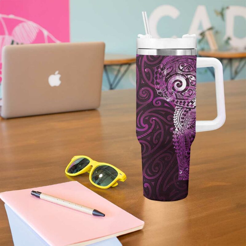 Matariki New Zealand Maori Koru Art Tattoo Custom Stanley Quencher 40oz Stainless Steel Tumbler With Handle - Threewoofs - Image 5
