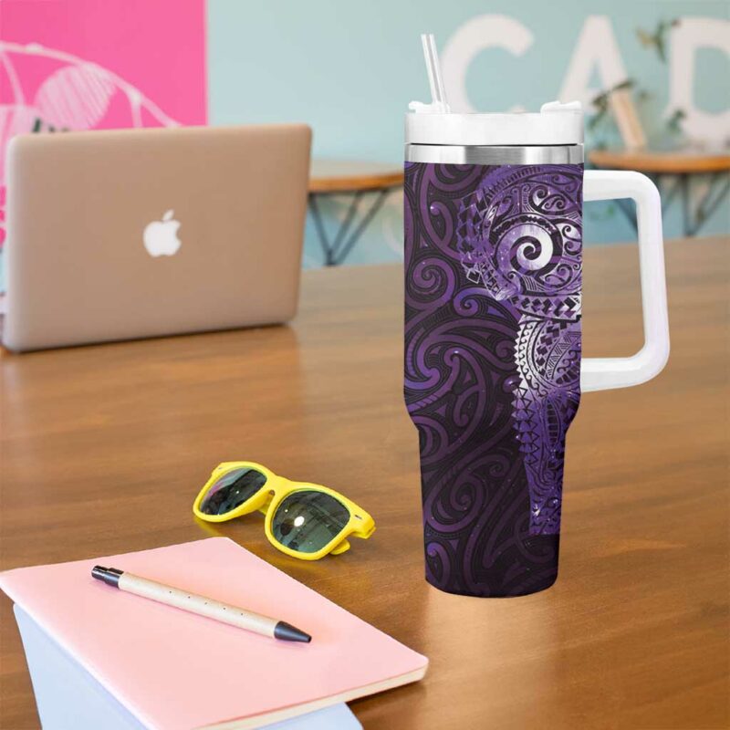 Matariki New Zealand Maori Koru Art Tattoo Custom Stanley Quencher 40oz Stainless Steel Tumbler With Handle - Threewoofs - Image 5
