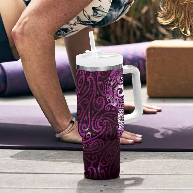 Matariki New Zealand Maori Koru Art Tattoo Custom Stanley Quencher 40oz Stainless Steel Tumbler With Handle - Threewoofs - Image 6