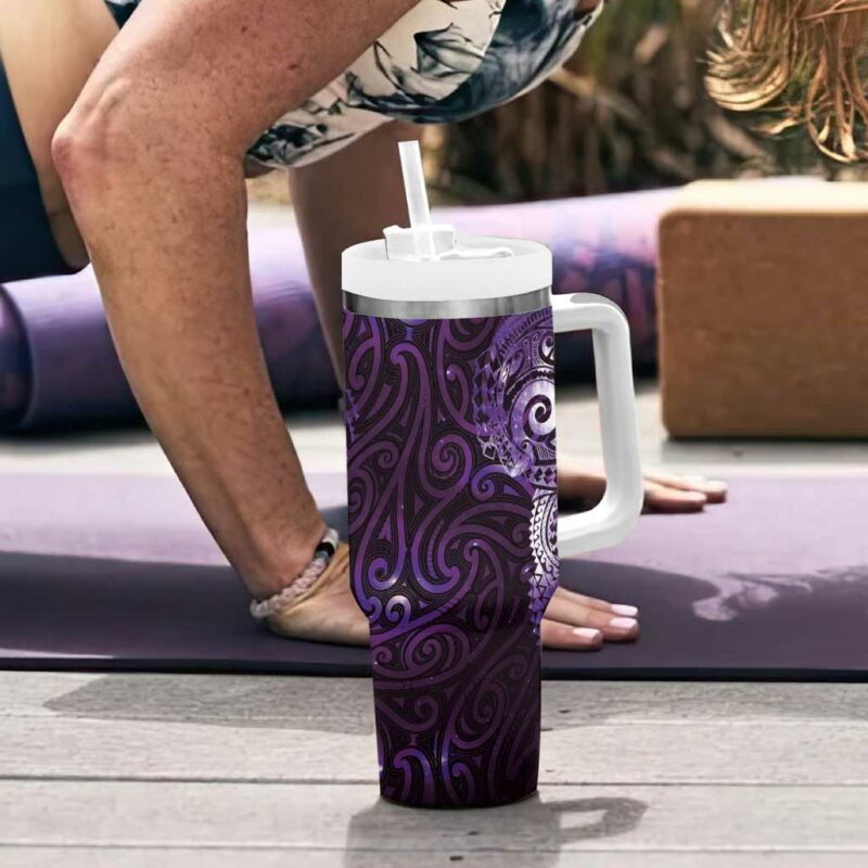 Matariki New Zealand Maori Koru Art Tattoo Custom Stanley Quencher 40oz Stainless Steel Tumbler With Handle - Threewoofs - Image 6