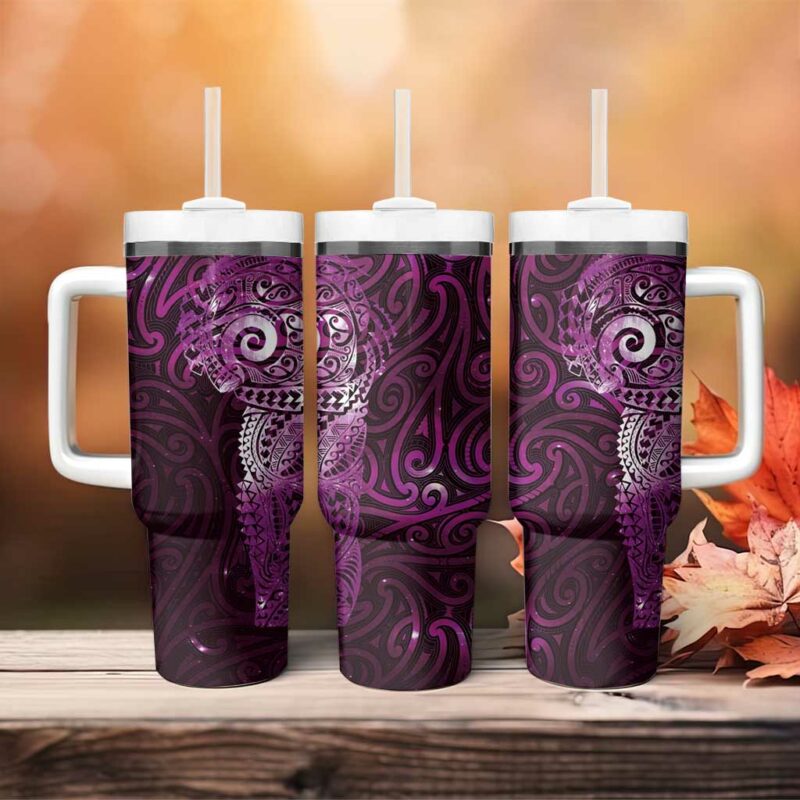 Matariki New Zealand Maori Koru Art Tattoo Custom Stanley Quencher 40oz Stainless Steel Tumbler With Handle - Threewoofs - Image 4