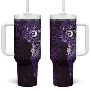 Matariki New Zealand Maori Koru Art Tattoo Custom Stanley Quencher 40oz Stainless Steel Tumbler With Handle - Threewoofs