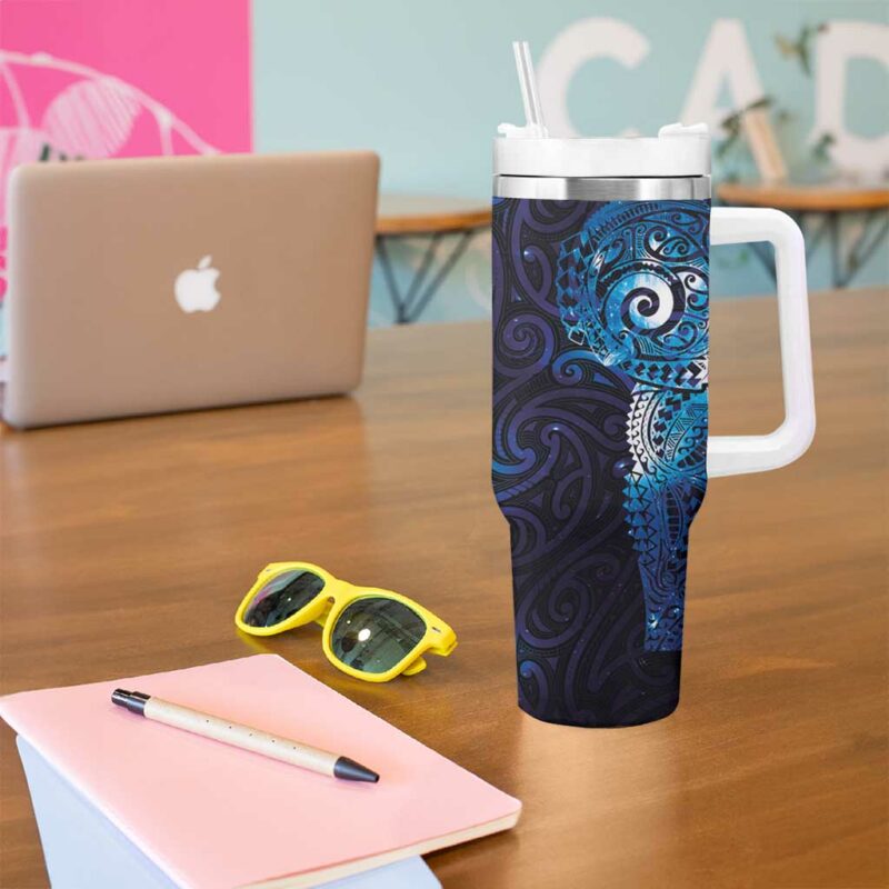 Matariki New Zealand Maori Koru Art Tattoo Custom Stanley Quencher 40oz Stainless Steel Tumbler With Handle - Threewoofs - Image 5