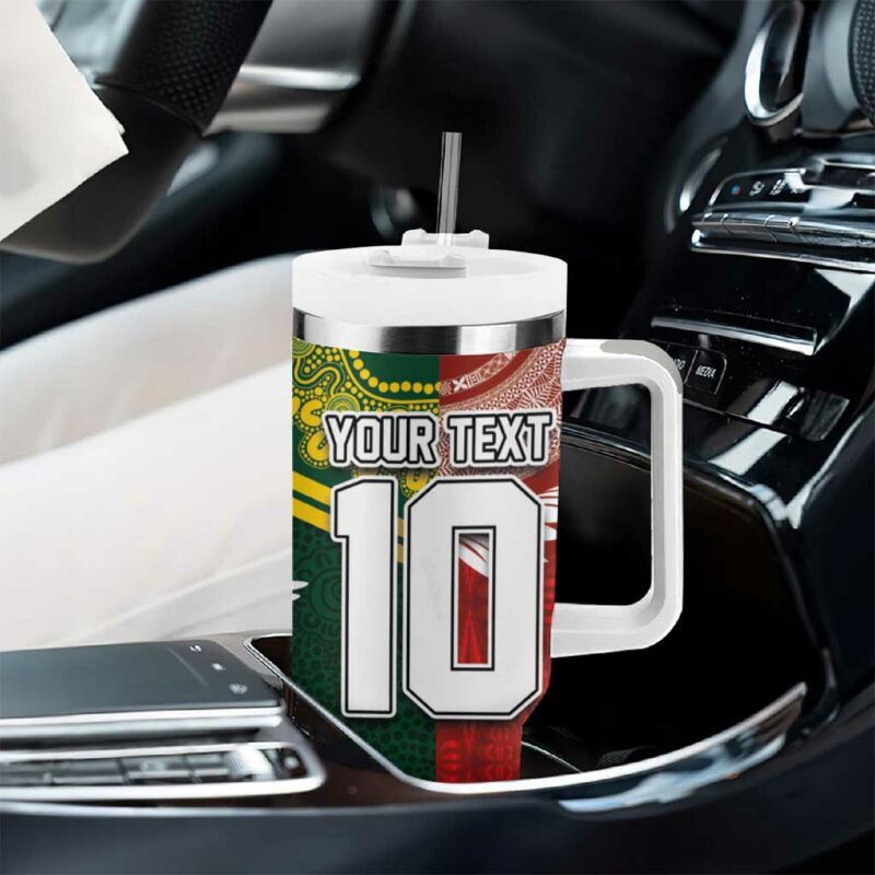 Mate Ma‚Äôa Tonga and Australia Kangaroo Nation Seal Custom Stanley Quencher 40oz Stainless Steel Tumbler With Handle - Threewoofs - Image 8