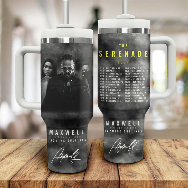 Maxwell Music Custom Stanley Quencher 40oz Stainless Steel Tumbler With Handle - Threewoofs - Image 2