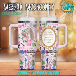 Megan Moroney  Music Custom Stanley Quencher 40oz Stainless Steel Tumbler With Handle - Threewoofs