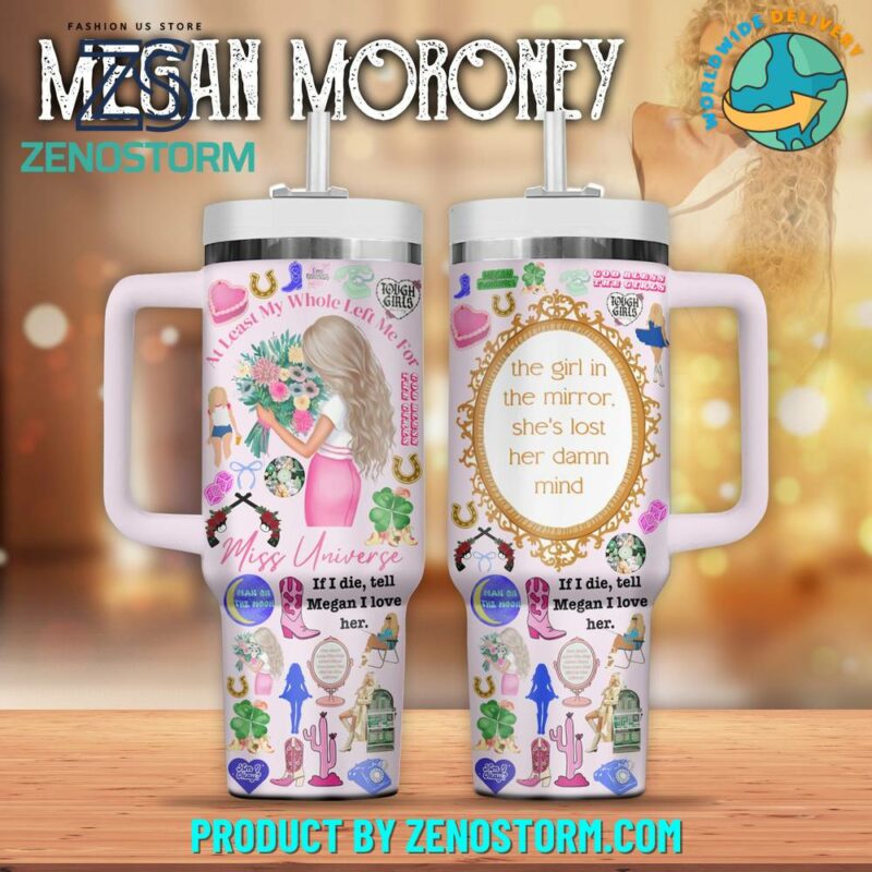 Megan Moroney  Music Custom Stanley Quencher 40oz Stainless Steel Tumbler With Handle - Threewoofs