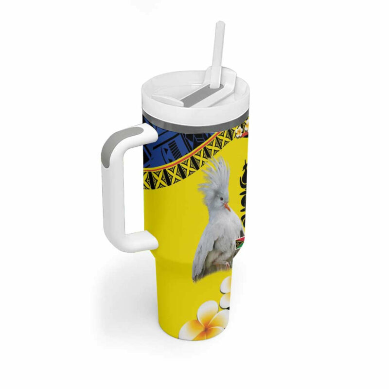 Melanesian New Caledonia Custom Stanley Quencher 40oz Stainless Steel Tumbler With Handle - Threewoofs - Image 2