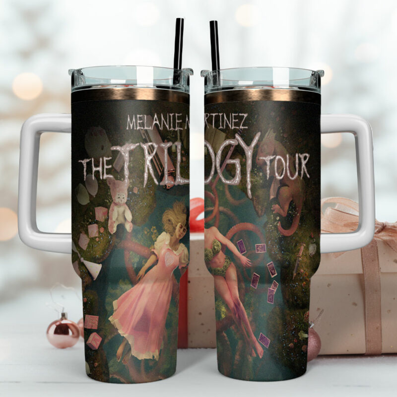 Melanie Martinez Music Custom Stanley Quencher 40oz Stainless Steel Tumbler With Handle - Threewoofs - Image 4
