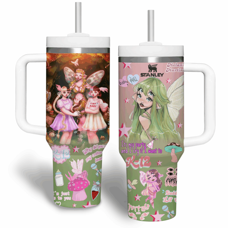 Melanie Martinez Music Custom Stanley Quencher 40oz Stainless Steel Tumbler With Handle - Threewoofs - Image 2