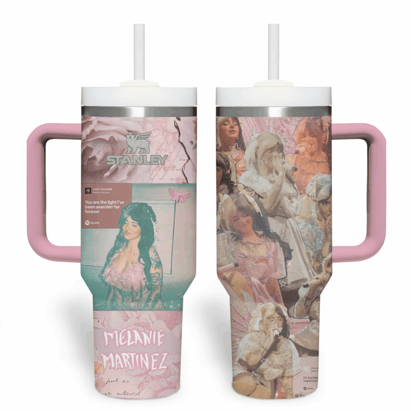 Melanie Martinez Music Custom Stanley Quencher 40oz Stainless Steel Tumbler With Handle - Threewoofs - Image 4