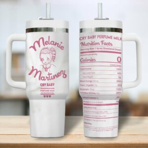 Melanie Martinez Music Custom Stanley Quencher 40oz Stainless Steel Tumbler With Handle - Threewoofs