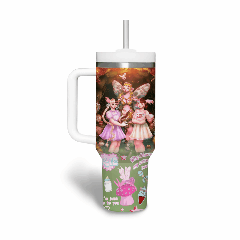 Melanie Martinez Music Custom Stanley Quencher 40oz Stainless Steel Tumbler With Handle - Threewoofs - Image 4