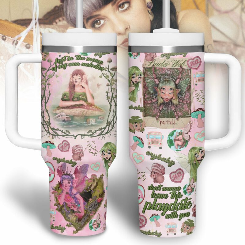 Melanie Martinez Music Custom Stanley Quencher 40oz Stainless Steel Tumbler With Handle - Threewoofs