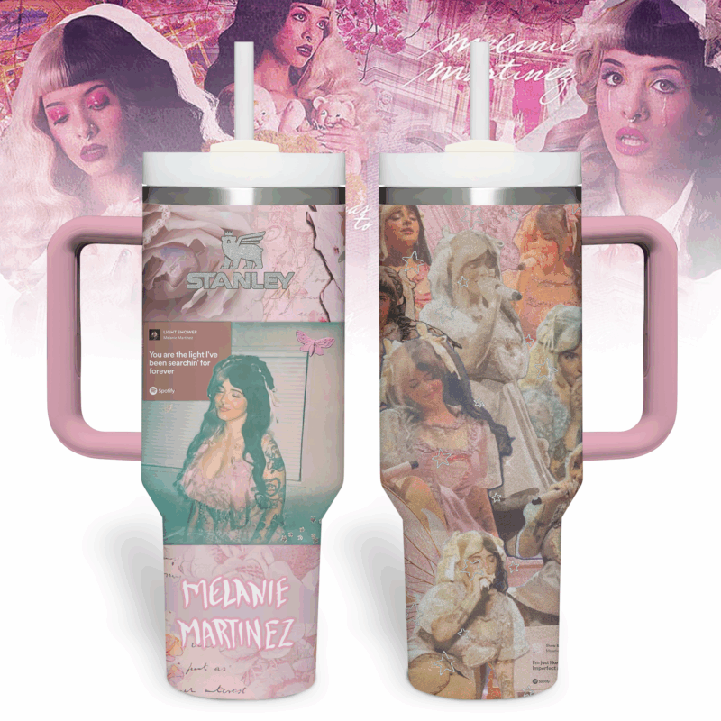 Melanie Martinez Music Custom Stanley Quencher 40oz Stainless Steel Tumbler With Handle - Threewoofs