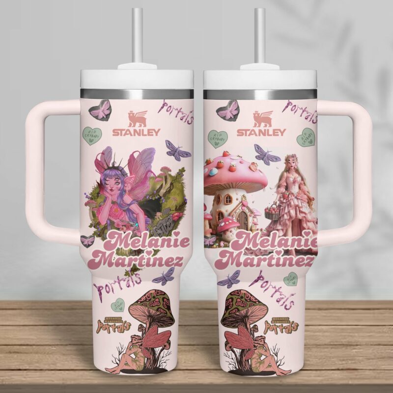 Melanie Martinez Music Custom Stanley Quencher 40oz Stainless Steel Tumbler With Handle - Threewoofs - Image 2