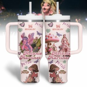 Melanie Martinez Music Custom Stanley Quencher 40oz Stainless Steel Tumbler With Handle - Threewoofs