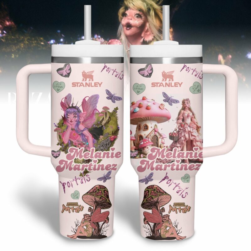 Melanie Martinez Music Custom Stanley Quencher 40oz Stainless Steel Tumbler With Handle - Threewoofs