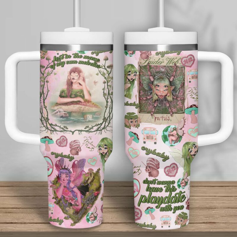 Melanie Martinez Music Custom Stanley Quencher 40oz Stainless Steel Tumbler With Handle - Threewoofs - Image 2
